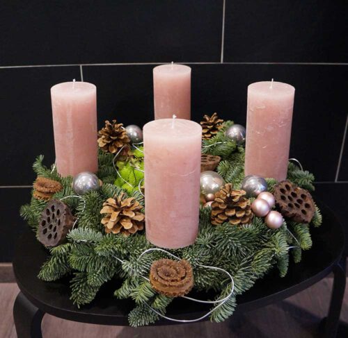 Adventkranz Blush