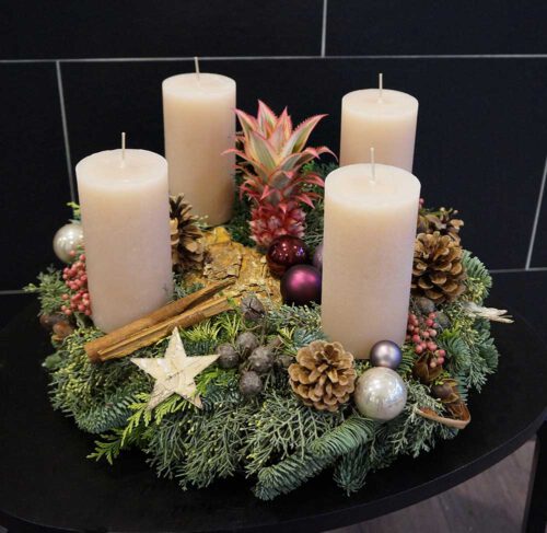 Adventskranz Whitefruit