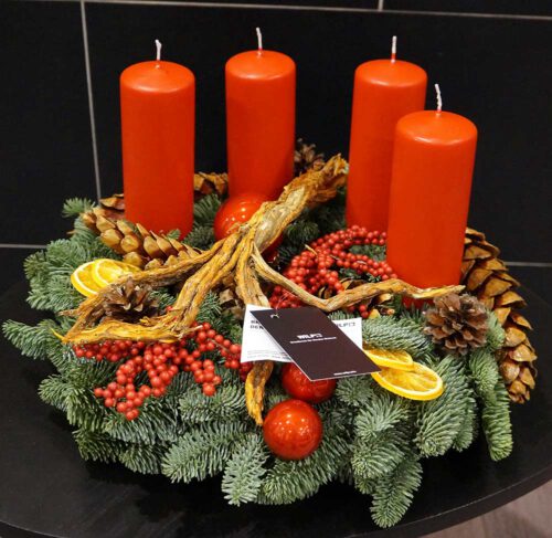 Frischer Adventskranz "Vorfreude"